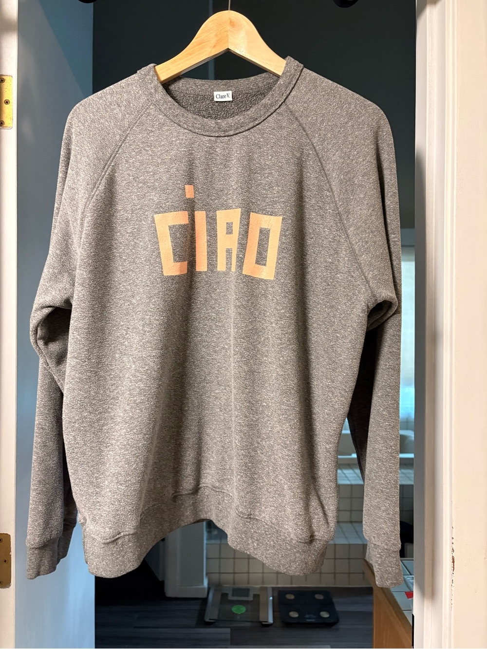 Clare V Gray sweatshirt